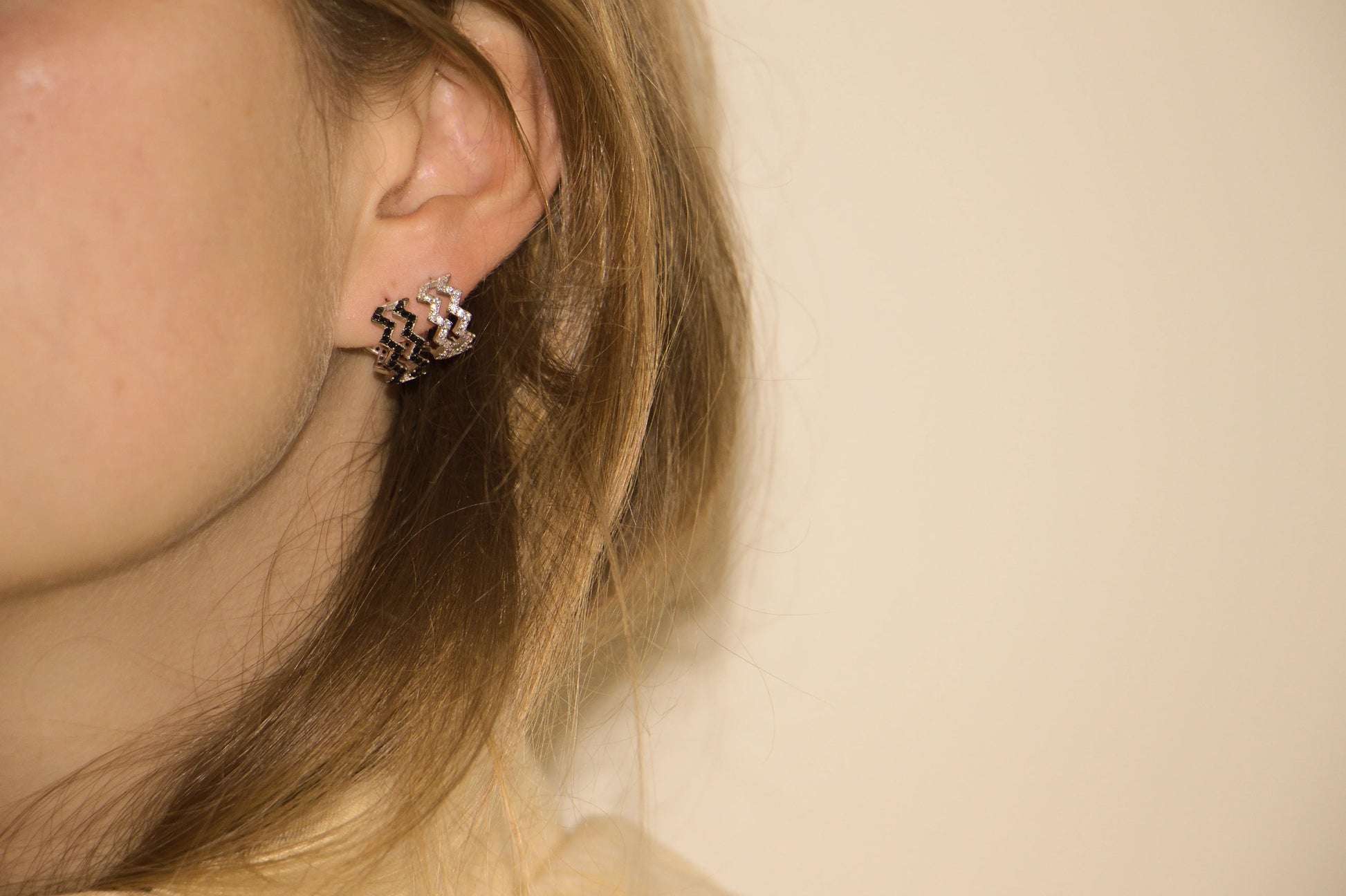 Earring Double Twist Earrings Inbeetween Jewellery