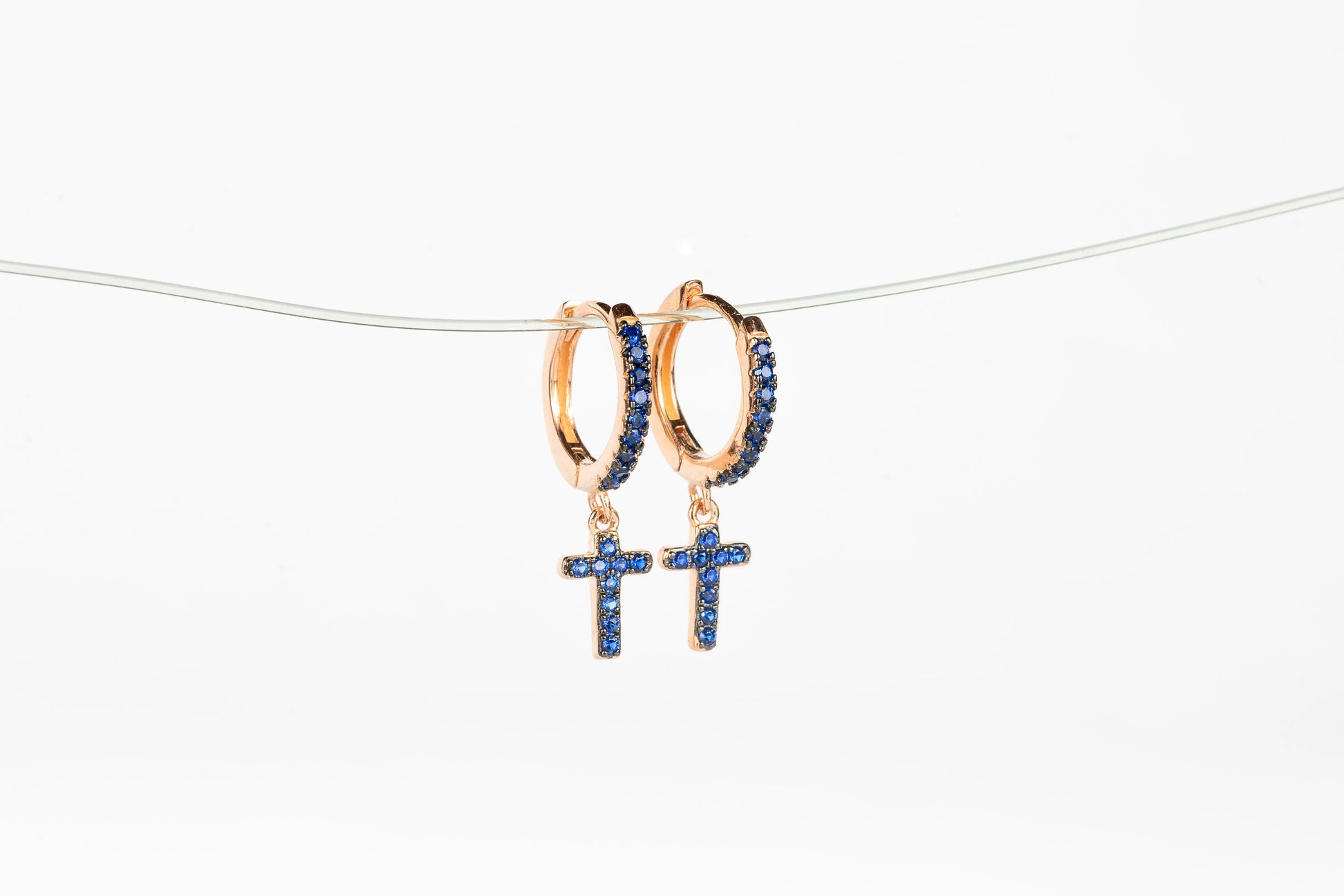 Earring Earrings with Cross Inbeetween Jewellery